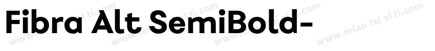 Fibra Alt SemiBold字体转换